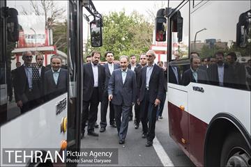 بازدید شهردار تهران از خطوط اتوبوسرانی 1