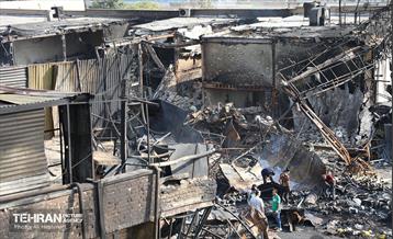 بازار آهن شآداباد پس از آتش سوزی 10