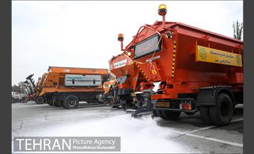 مانور خودرویی عملیات برف روبی شهرداری تهران 32