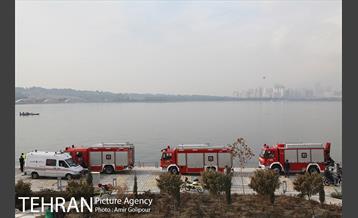 سقوط بالگرد در دریاچه شهدای خلیج فارس