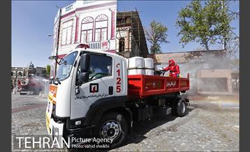 عملیات ضدعفونی محدوده مرکزی تهران 4