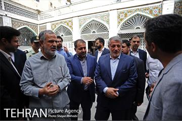 حضور محسن هاشمی در مسجد فخریه برای انتخابات شورایاری ها 12