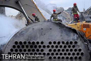 هشتمین روز آواربرداری ساختمان پلاسکو-2 2
