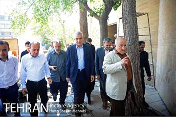 بازدید شهردار تهران از ساختمان کلاه فرنگی، دانشگاه تربیت معلم خوارزمی و تابلو نقش رستم ورزشگاه شیرودی به مناسبت روز تهران 13