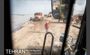 ساخت سیل بند در روستای سابله 11