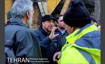 حضور رییس مجلس و دادستان کل کشور در محل پلاسکو 8