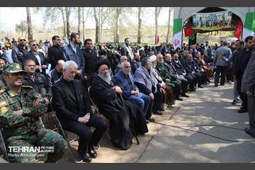 تشییع پیکر پاک و مطهر شهید گمنام در فدراسیون تیراندازی 13