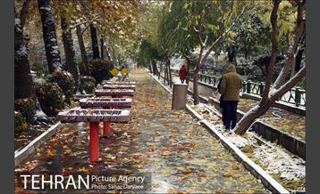 بارش برف پاییزی در تهران 18