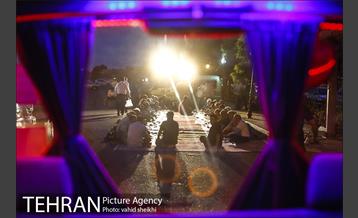 افطاری ساده راننده های تاکسی در پایانه تاکسیرانی صادقیه 14