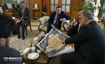 دیدار وزیر امور محلی و محیط‌زیست سوریه با شهردار تهران