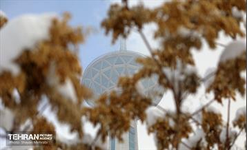 تهران برفی از نمای برج میلاد 11