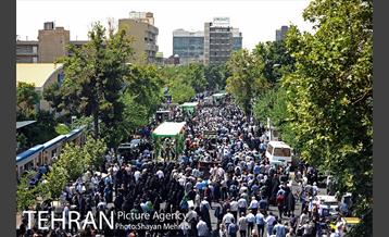 مراسم تشییع پیکرهای مطهر ۱۵۰ شهید تازه‌ تفحص‌ شده دفاع مقدس 36