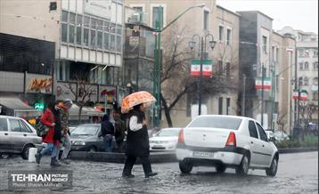 بارش باران زمستانی در تهران 3
