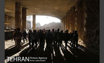 بازدیدشهردار تهران از پروژه های زیرگذر گیشا و استاد معین 6