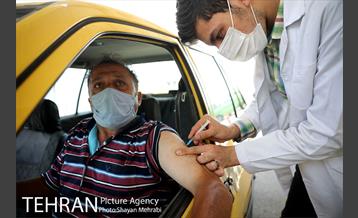آغاز واکسیناسیون رانندگان تاکسی تهران 34