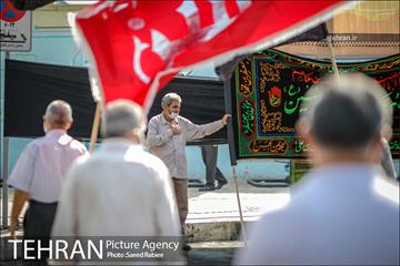 تکیه سیار عزای حسینی در پایانه تاکسیرانی سازمان آب 4