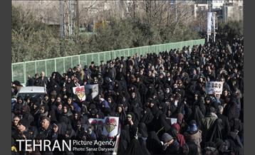 تشییع شهدای آتش نشان با حضور مردم 25