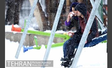 روز برفی پارک شهر 11