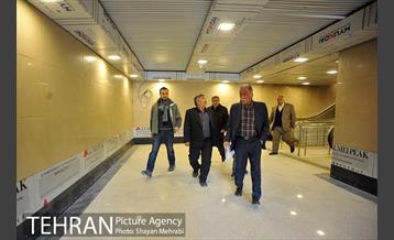 بازدید مدیر عامل متروی تهران از پروژه ایستگاهی میدان ولیعصر 4