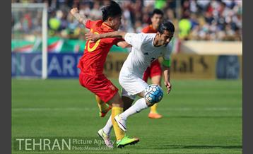 دیدار تیم های فوتبال ایران و چین