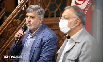 بازدید شهردار تهران از خانه مداحان و نشست با اعضا هیئت رئیسه 33