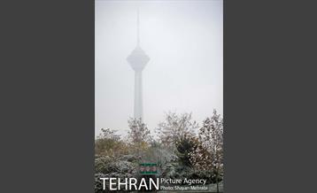 برف پاییزی در تهران 2