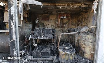 خسارات وارده به اتوبوس‌های شهر تهران 31