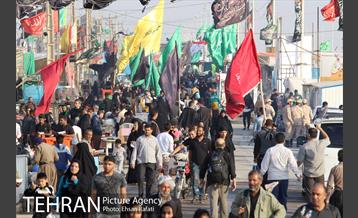 پیاده روی زائران به سمت کربلا از مرز شلمچه 3