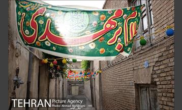 آذین بندی محله عودلاجان برای جشن نیمه شعبان 11