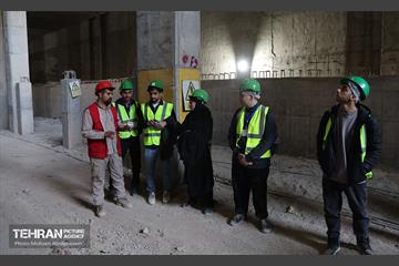 بازدید دانشجویان از پروژه ایستگاه مترو تختی 6