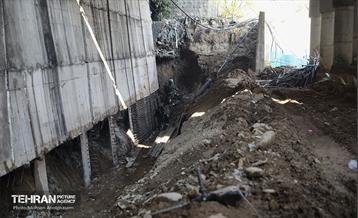 بازدید دانشجویان از پروژه مقاوم‌سازی پل تقاطع بزرگراه همت و رودخانه کن 48