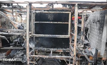 خسارات وارده به خودروهای آتش نشانی شهر تهران 32