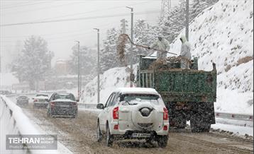 عملیات برف‌روبی در پایتخت 14