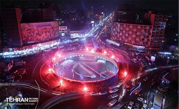 نورافشانی میدان ولیعصر(عج) به مناسبت نیمه شعبان 2