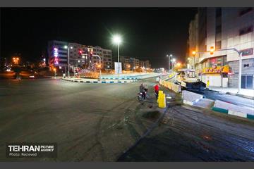 عملیات آسفالت ریزی در منطقه 5 6