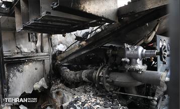 خسارات وارده به خودروهای آتش نشانی شهر تهران 25