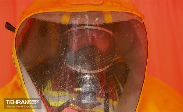 مانور انتشار مواد شیمیایی در منطقه۷