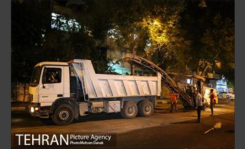 توزیع 5 هزار تن آسفالت در معابر منطقه دوازده 3