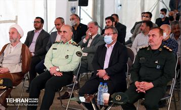 آیین کلنگ زنی ساخت سومین کلانتری منطقه هشت