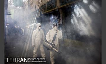 ضدعفونی و پاکسازی بازار تجریش 32