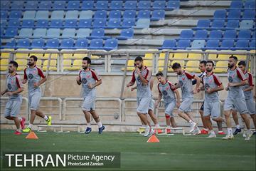 تمرین تیم فوتبال پرسپولیس تهران 4