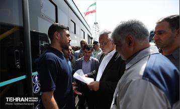 آیین بهره‌برداری از ۲۰۱ دستگاه اتوبوس برقی 1