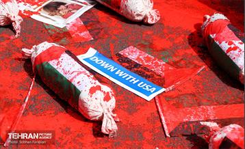 تجمع ضد اسرائیلی در میدان فلسطین 35