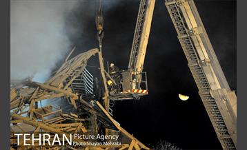 امداد رسانی شبانه در حادثه پلاسکو 41