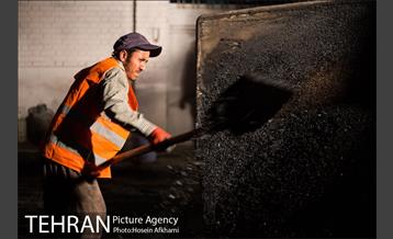 عملیات آسفالت ریزی در ناحیه یک منظقه هفت‎ 8