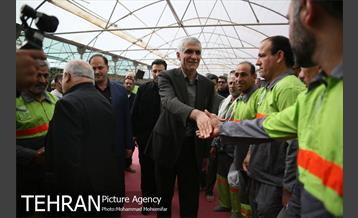 حضور سیدمحمدعلی افشانی شهردار تهران در جمع نیروهای خادم الحسین(ع) در شهر کربلا 6