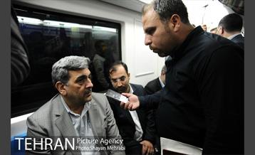 بازدید معاون اول رئیس جمهور به همراه شهردار تهران از مترو تهران 14