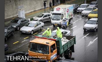 بارش باران پاییزی در تهران 12