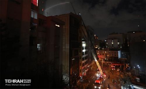 آتش‌سوزی در بیمارستان گاندی تهران 56