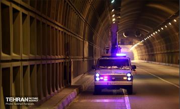 عملیات تعمیر و نگهداری تونل توحید 14